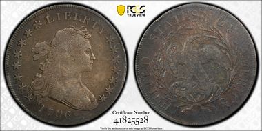 1796 $1 Small Date, Large Letters N1