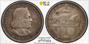 1893 50C Columbian N1