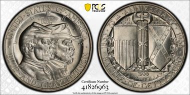 1936 50C Gettysburg MS64