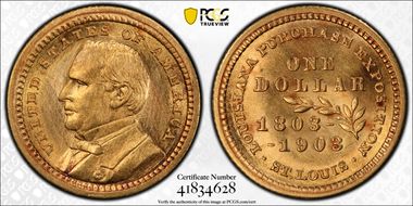 1903 G$1 LA Purchase, McKinley N1