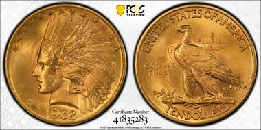 1932 $10 MS64+