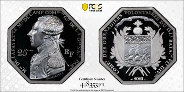 2020 € 25 Lafayette PR70DCAM