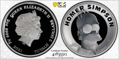 2021-P $2 Homer Simpson High Relief PR69DCAM