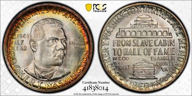 1946 50C Booker T. Washington MS66+