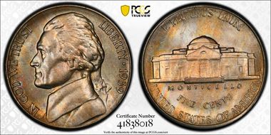 1939-S 5C Reverse of 1940 MS66