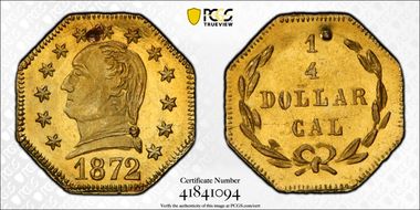 1872 G25C BG-722, Washington N1