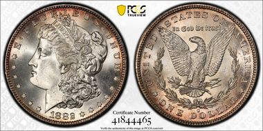 1882-S $1 MS67+