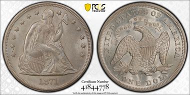 1871 $1 MS63
