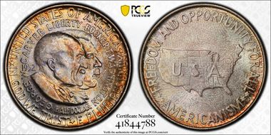 1952 50C Washington-Carver MS66+