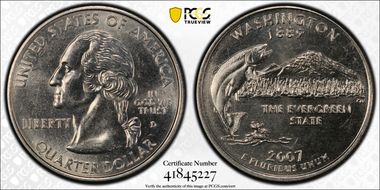 2007-D 25C Washington MS62