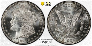1921 $1 Morgan MS64
