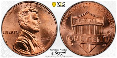 2020 1C Shield MS65RD