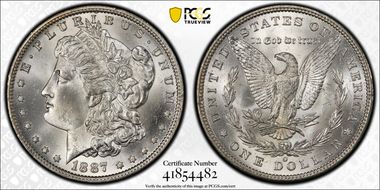 1887-O $1 MS65+ 