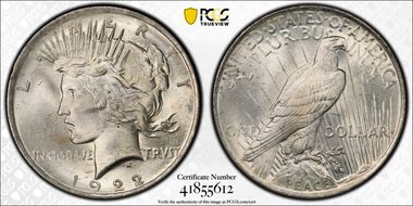 1922 $1 MS65