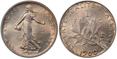 1900 1 Fr Gad-467 F-217 MS63