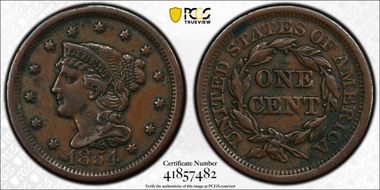 1854 1C VF35BN