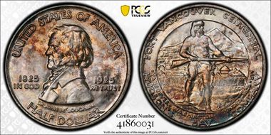 1925 50C Fort Vancouver MS66