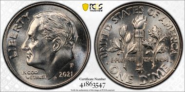 2021-P 10C Early Find MS66FB