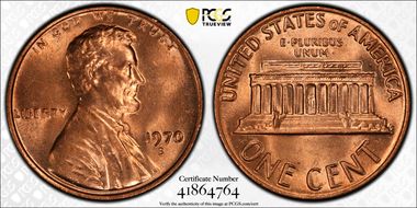 1970-S 1C Large Date MS66RD