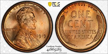 1919 1C MS68RD