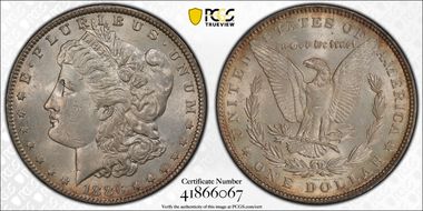 1886 $1 MS62