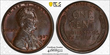 1927-S 1C MS64BN