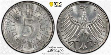 1960-D 5 Mk J-387 MS63