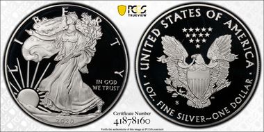 2020-S $1 Silver Eagle Limited Edition Proof Set PR69DCAM