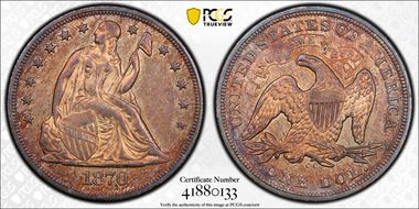 1870-CC $1 MS62