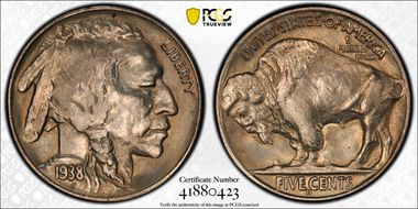 1938-D/S 5C Overmintmark, FS-512 MS66