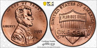 2021 1C Shield Early Find MS66RD