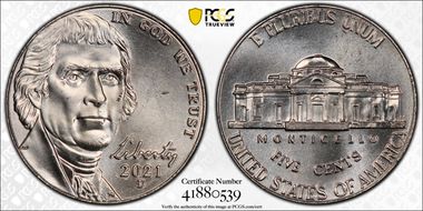 2021-D 5C Early Find MS65FS