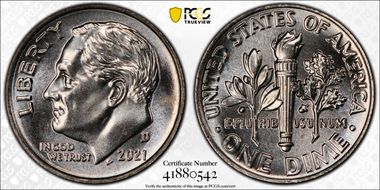 2021-D 10C Early Find MS67FB