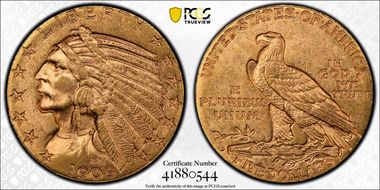 1909-D $5 MS63