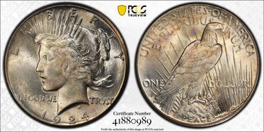 1924-S $1 MS65