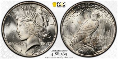 1923 $1 MS66