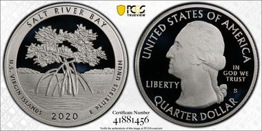 2020-S 25C Salt River Bay NP -Silver Limited Edition Proof Set PR70DCAM