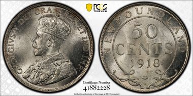 1918-C 50C MS63