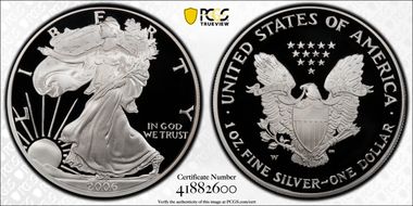 2006-W $1 Silver Eagle PR70DCAM