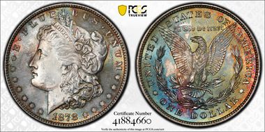 1878 8TF $1 VAM 6, Pierced Eyelid MS63