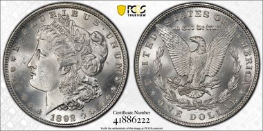 1892 $1 MS65
