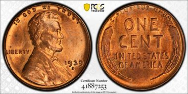 1939-S 1C MS65RD