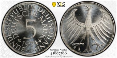 1974-G 5 Mk J-387 MS68