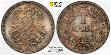 1886-F Mark J-9 MS67