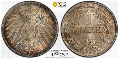 1896-D Mark J-17 MS67