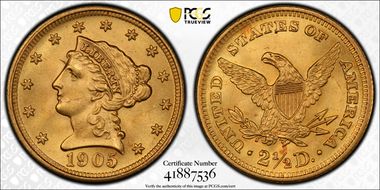 1905 $2.50 MS65