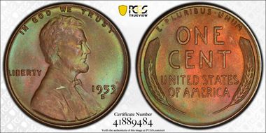 1953-S 1C MS66BN