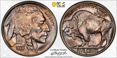 1938-D/S 5C Buffalo MS67+ 