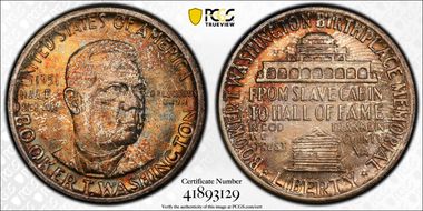 1951 50C Booker T. Washington MS67