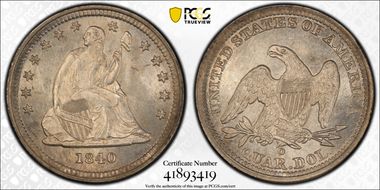 1840-O 25C Drapery MS65